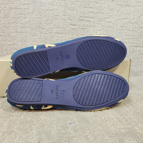 Rothy’s The Flats Moroccan Blue Slip On Ballet Shoes Women's Size US 8, 9.5 - Picture 6 of 9